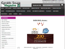 Tablet Screenshot of geraldosouzamagazine.com.br